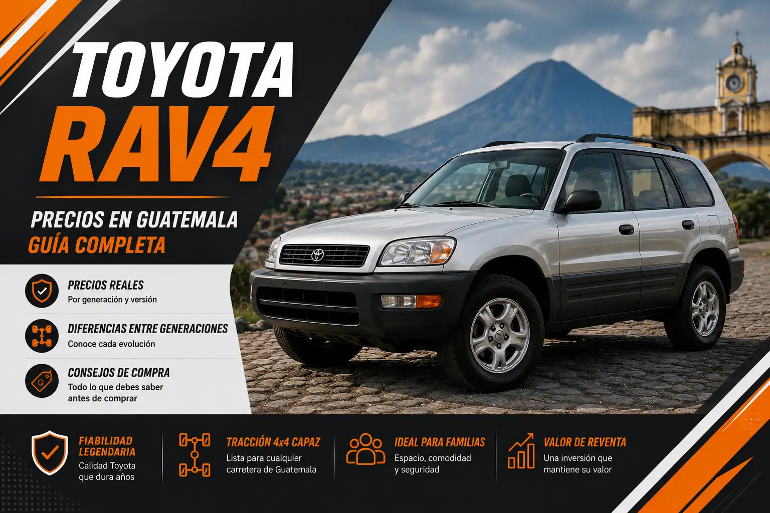 Toyota RAV4 en Guatemala — precios, versiones, guía